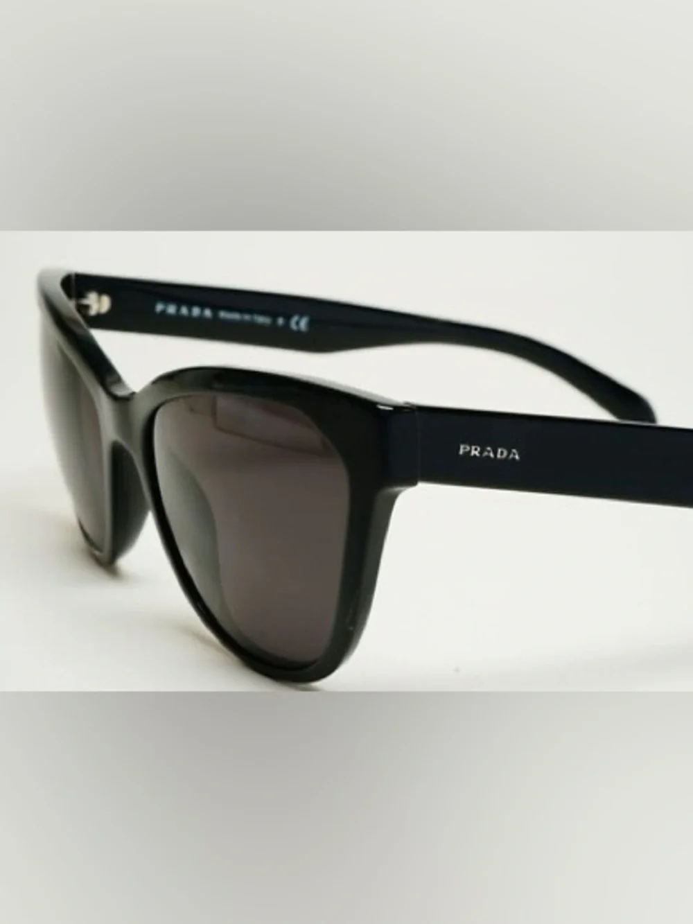 NWT Prada Black Cat-Eye Women's Sunglasses 56mm